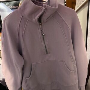 lululemon athletica Women's Purple Half-Zip Hoodie